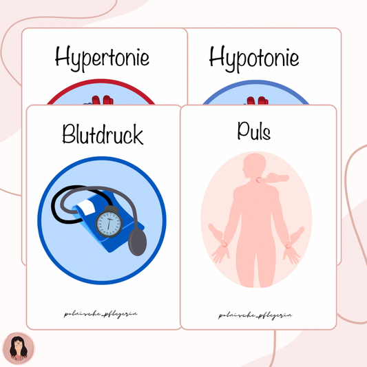 Digitales Bundle - Blutdruck, Puls, Bradykardie, Tachykardie, Hypertonie und Hypotonie.