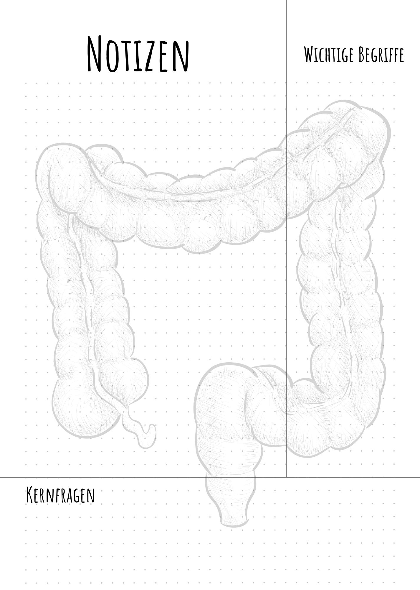 Notizblöcke in A4- und A5-Format: Organ-Design mit praktischer Seitenteilung – ideal für schnelle und übersichtliche Notizen.