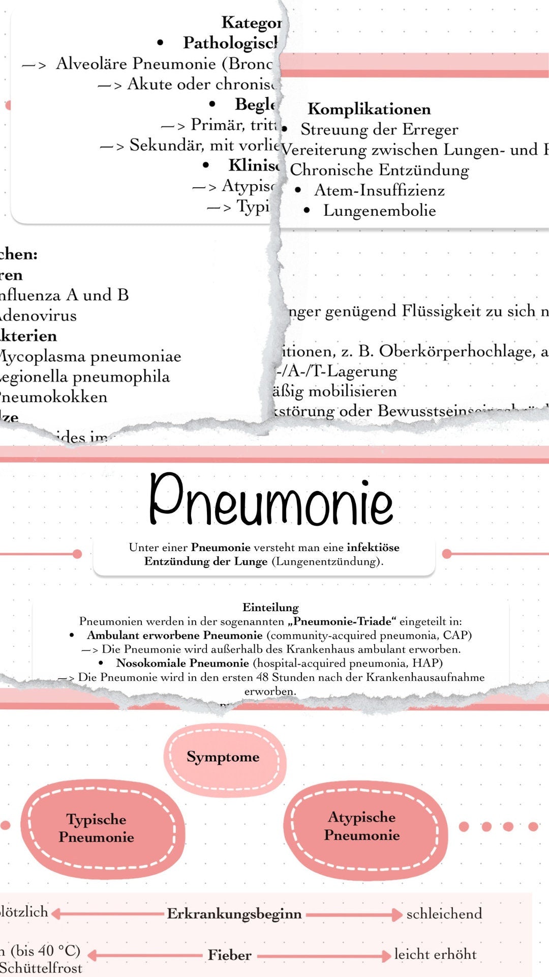 Digitaler Lernzettel - Pneumonie