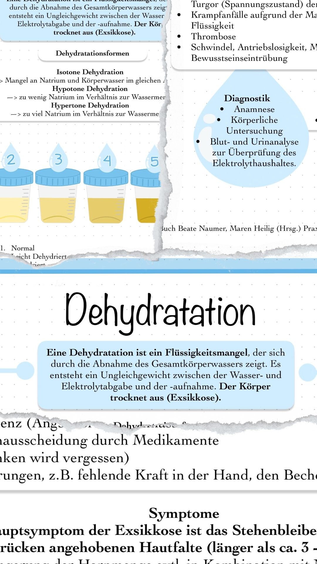 Digitaler Lernzettel - Dehydratation