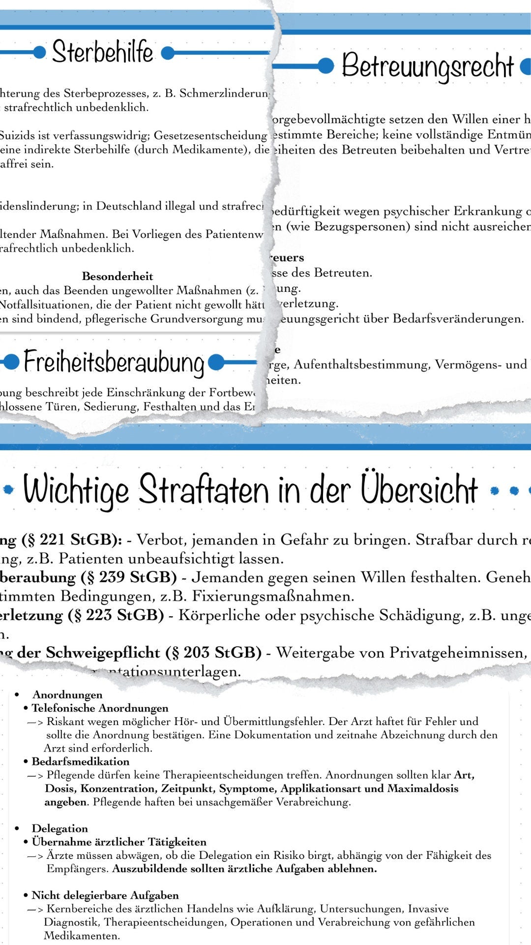 Digitales Bundle - Strafrecht, Zivilrecht sowie wichtige Begriffe und Straftaten im Überblick.