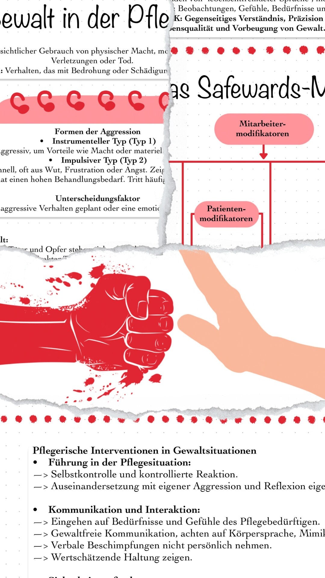 Digitaler Lernzettel - Gewalt in der Pflege