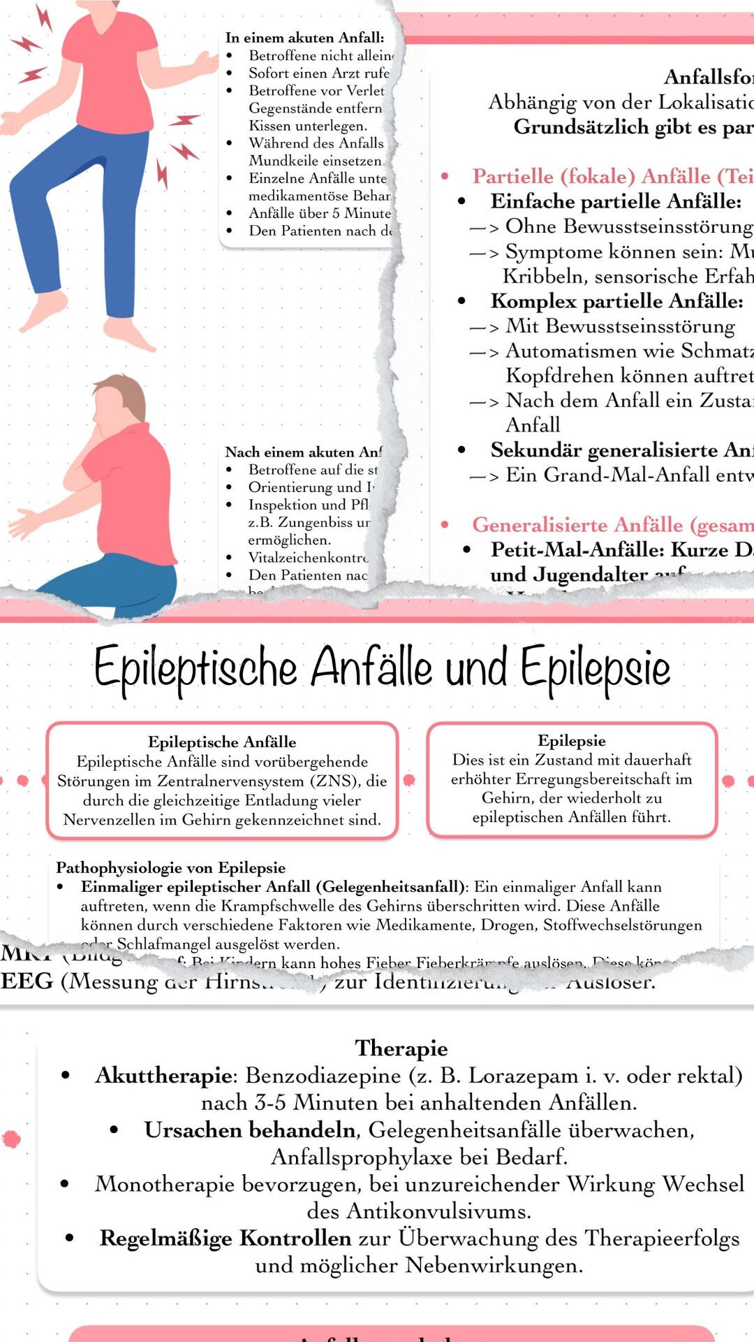 Digitaler Lernzettel - Epileptische Anfälle und Epilepsie